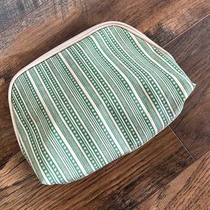 Origins laminated canvas cosmetic pouch